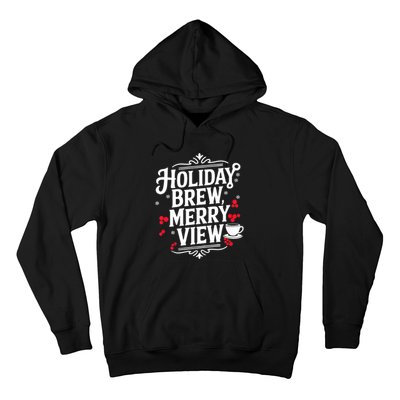 Holiday Brew Merry View Christmas Coffee Tank Top Hoodie