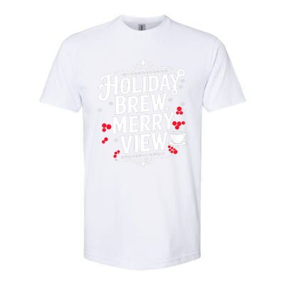 Holiday Brew Merry View Christmas Coffee Tank Top Softstyle CVC T-Shirt