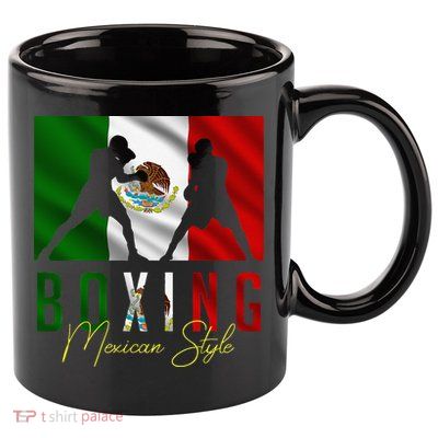 Humorous Boxing Mexican Sparring Kickboxing Kickboxer Fan 11oz C Handle Ceramic Mug