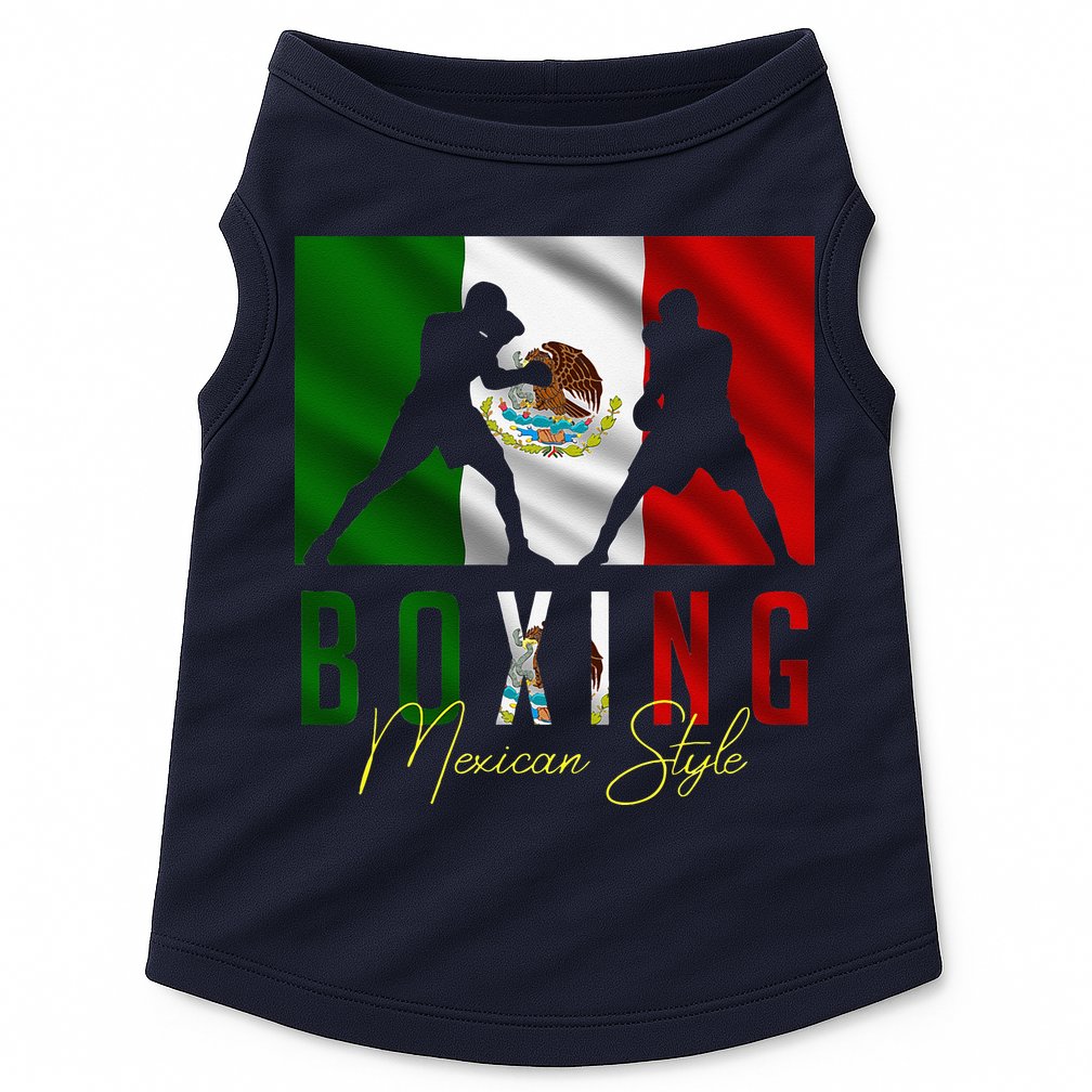 Humorous Boxing Mexican Sparring Kickboxing Kickboxer Fan Doggie Tank