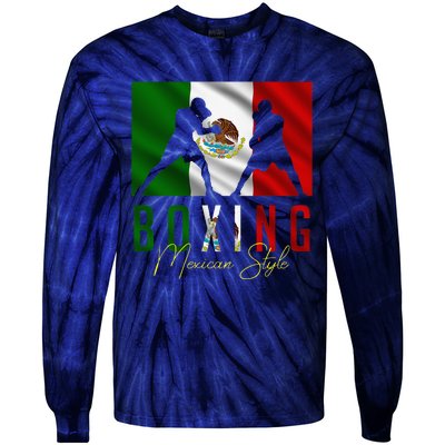 Humorous Boxing Mexican Sparring Kickboxing Kickboxer Fan Tie-Dye Long Sleeve Shirt