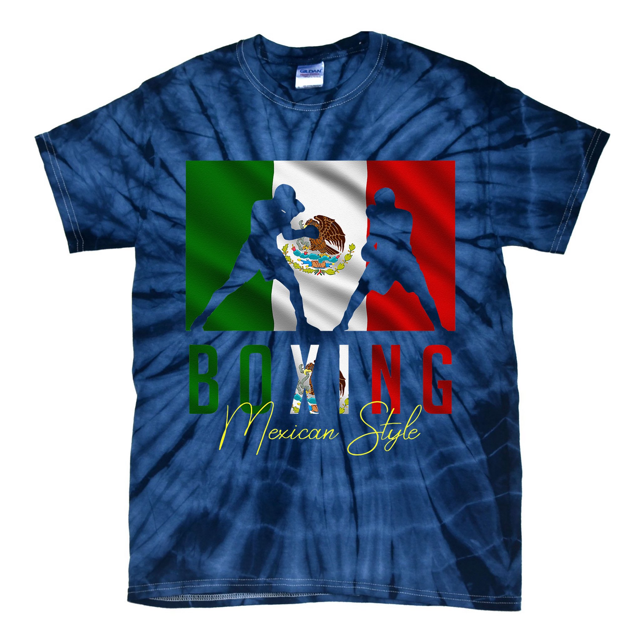 Humorous Boxing Mexican Sparring Kickboxing Kickboxer Fan Tie-Dye T-Shirt
