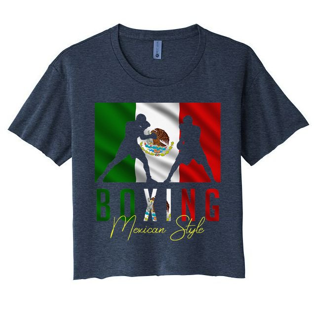 Humorous Boxing Mexican Sparring Kickboxing Kickboxer Fan Crop Top