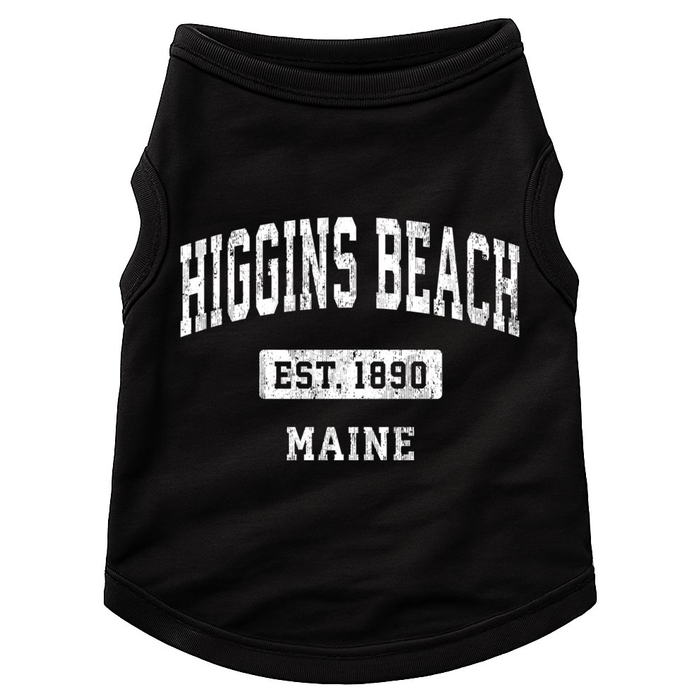 Higgins Beach Maine Me Vintage Sports Established Doggie Tank