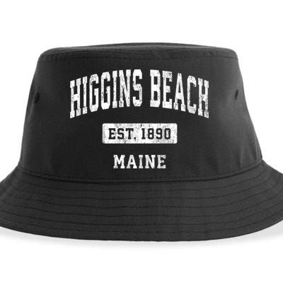 Higgins Beach Maine Me Vintage Sports Established Sustainable Bucket Hat