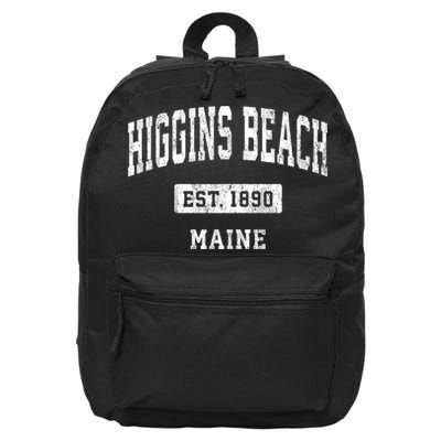 Higgins Beach Maine Me Vintage Sports Established 16 in Basic Backpack