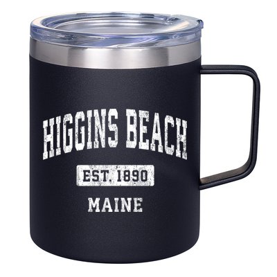 Higgins Beach Maine Me Vintage Sports Established 12oz Stainless Steel Coffee Mug