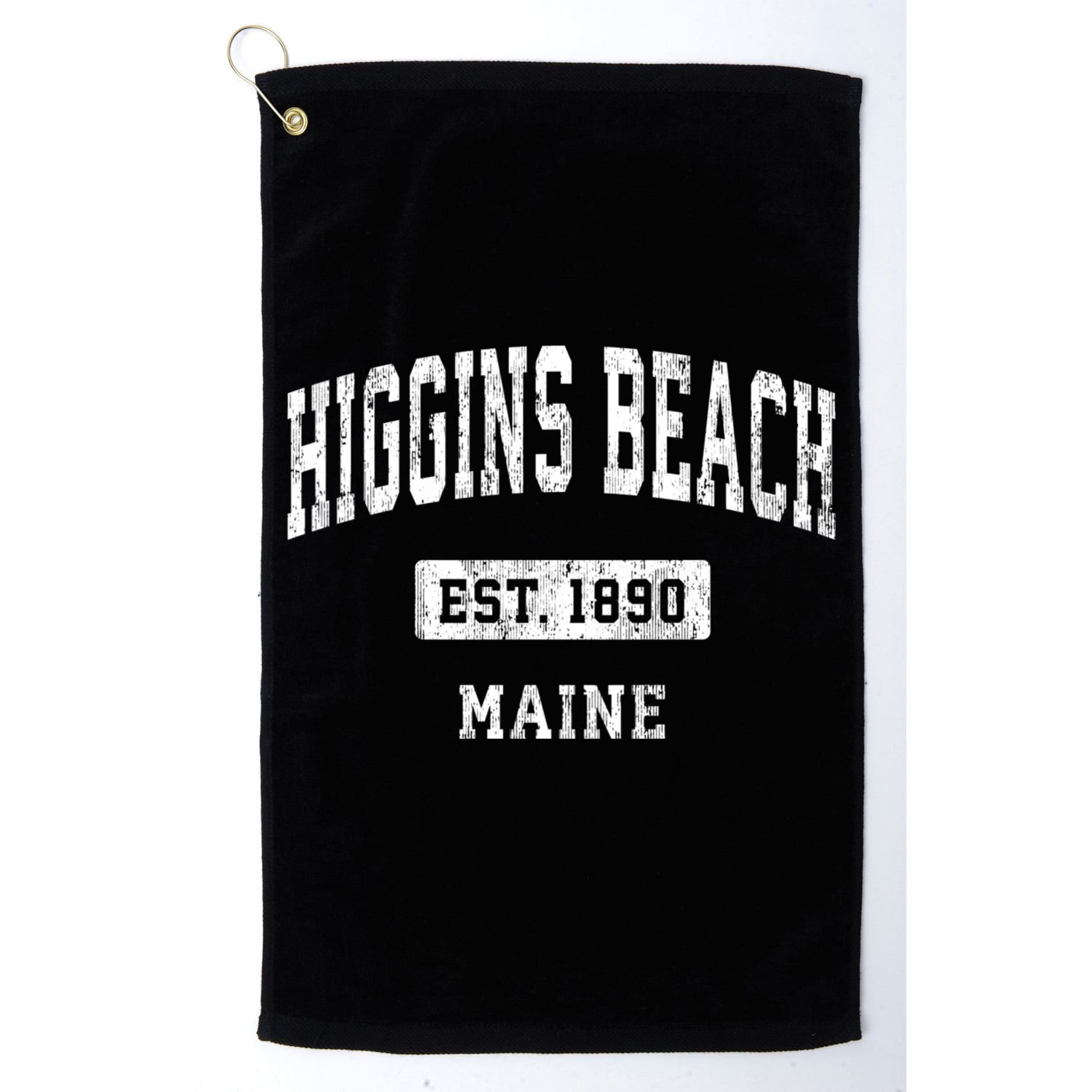 Higgins Beach Maine Me Vintage Sports Established Golf Towel