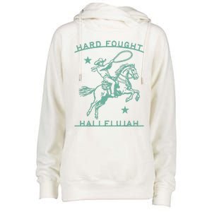 Hallelujah Brandon Merch Hard Fought Lake Jesus Chrsitian Womens Funnel Neck Pullover Hood