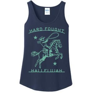 Hallelujah Brandon Merch Hard Fought Lake Jesus Chrsitian Ladies Essential Tank