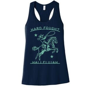 Hallelujah Brandon Merch Hard Fought Lake Jesus Chrsitian Women's Racerback Tank