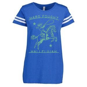 Hallelujah Brandon Merch Hard Fought Lake Jesus Chrsitian Enza Ladies Jersey Football T-Shirt