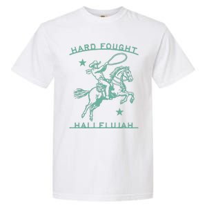 Hallelujah Brandon Merch Hard Fought Lake Jesus Chrsitian Garment-Dyed Heavyweight T-Shirt