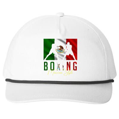 Humorous Boxing Mexican Sparring Kickboxing Kickboxer Fan Snapback Five-Panel Rope Hat