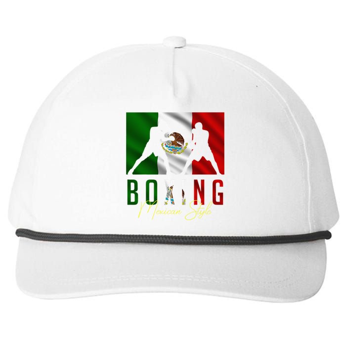 Humorous Boxing Mexican Sparring Kickboxing Kickboxer Fan Snapback Five-Panel Rope Hat