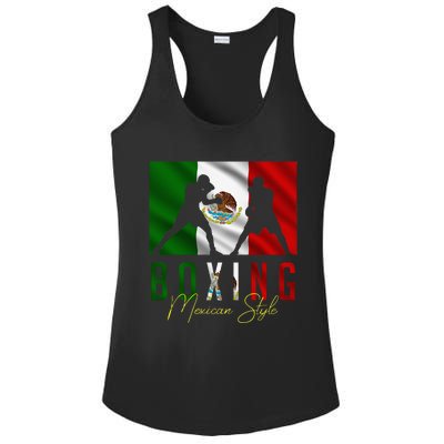 Humorous Boxing Mexican Sparring Kickboxing Kickboxer Fan Ladies PosiCharge Competitor Racerback Tank