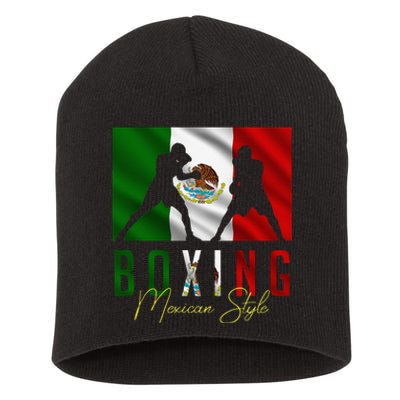 Humorous Boxing Mexican Sparring Kickboxing Kickboxer Fan Short Acrylic Beanie