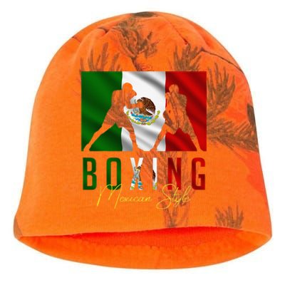 Humorous Boxing Mexican Sparring Kickboxing Kickboxer Fan Kati - Camo Knit Beanie