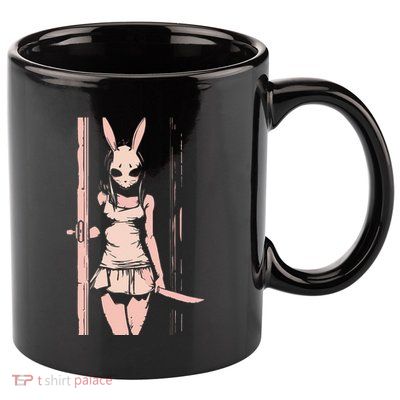 Horror Bunny Mask Slasher Anime Alt Creepy Pastel Goth 11oz C Handle Ceramic Mug