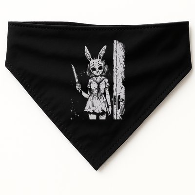 Horror Bunny Mask Rabbit Alt Goth Slasher Creepy Anime USA-Made Doggie Bandana