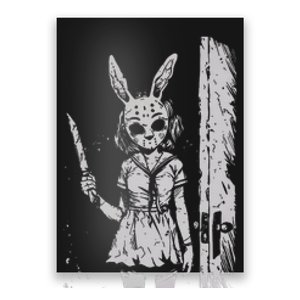 Horror Bunny Mask Rabbit Alt Goth Slasher Creepy Anime Poster