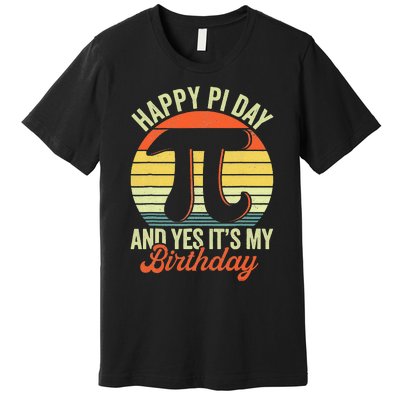 Happy Birthday Math Geek Pi Day Premium T-Shirt