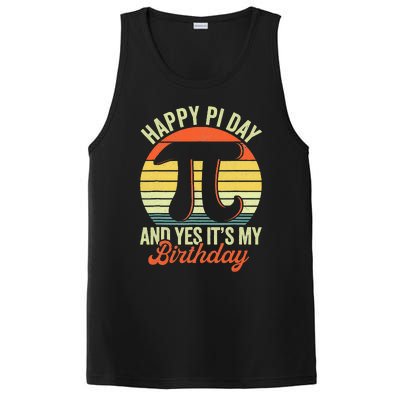 Happy Birthday Math Geek Pi Day PosiCharge Competitor Tank