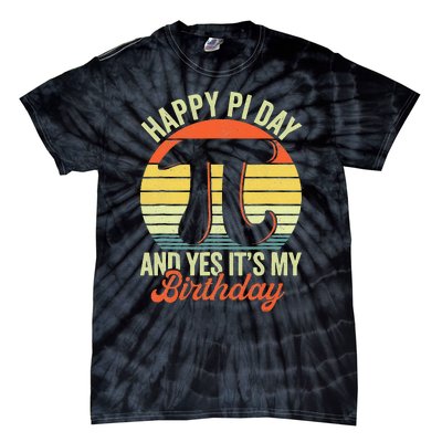 Happy Birthday Math Geek Pi Day Tie-Dye T-Shirt