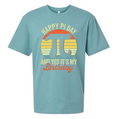 Happy Birthday Math Geek Pi Day Sueded Cloud Jersey T-Shirt