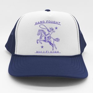 Hallelujah Brandon Merch Hard Fought Jesus Lake Trucker Hat