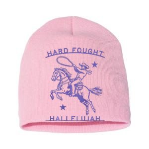 Hallelujah Brandon Merch Hard Fought Jesus Lake Short Acrylic Beanie