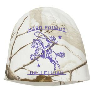 Hallelujah Brandon Merch Hard Fought Jesus Lake Kati - Camo Knit Beanie