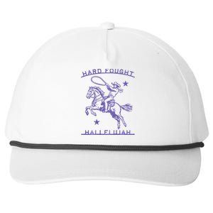 Hallelujah Brandon Merch Hard Fought Jesus Lake Snapback Five-Panel Rope Hat