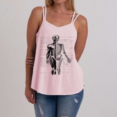 Human Body Muscle Anatomy Hospital funny nurse day Women's Strappy Tank