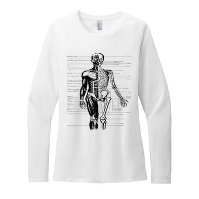 Human Body Muscle Anatomy Hospital funny nurse day Womens CVC Long Sleeve Shirt