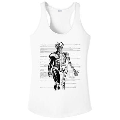 Human Body Muscle Anatomy Hospital funny nurse day Ladies PosiCharge Competitor Racerback Tank