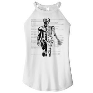 Human Body Muscle Anatomy Hospital funny nurse day Women's Perfect Tri Rocker Tank