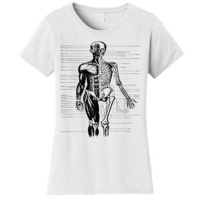 Human Body Muscle Anatomy Hospital funny nurse day Women's T-Shirt