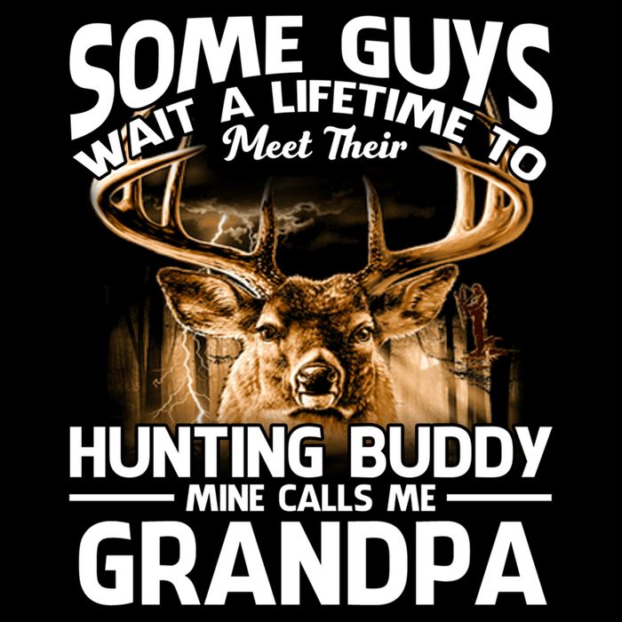 Hunting Buddy Mine Calls Me Grandpa Fathers Day Deer Hunter Great Gift Backpack