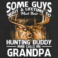 Hunting Buddy Mine Calls Me Grandpa Fathers Day Deer Hunter Great Gift Beanie