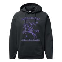 Hallelujah Brandon Merch Hard Fought Jesus Lake Performance Fleece Hoodie