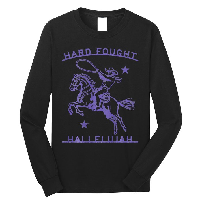 Hallelujah Brandon Merch Hard Fought Jesus Lake Long Sleeve Shirt