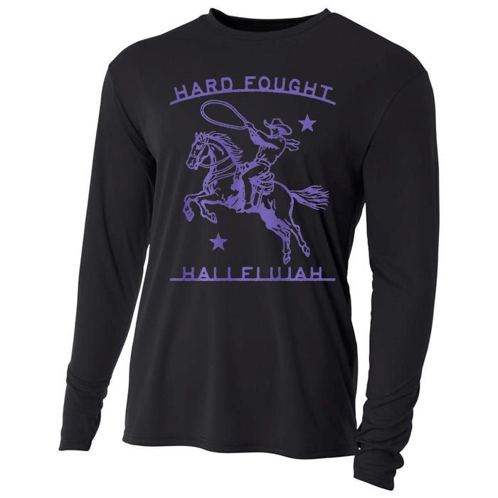 Hallelujah Brandon Merch Hard Fought Jesus Lake Cooling Performance Long Sleeve Crew