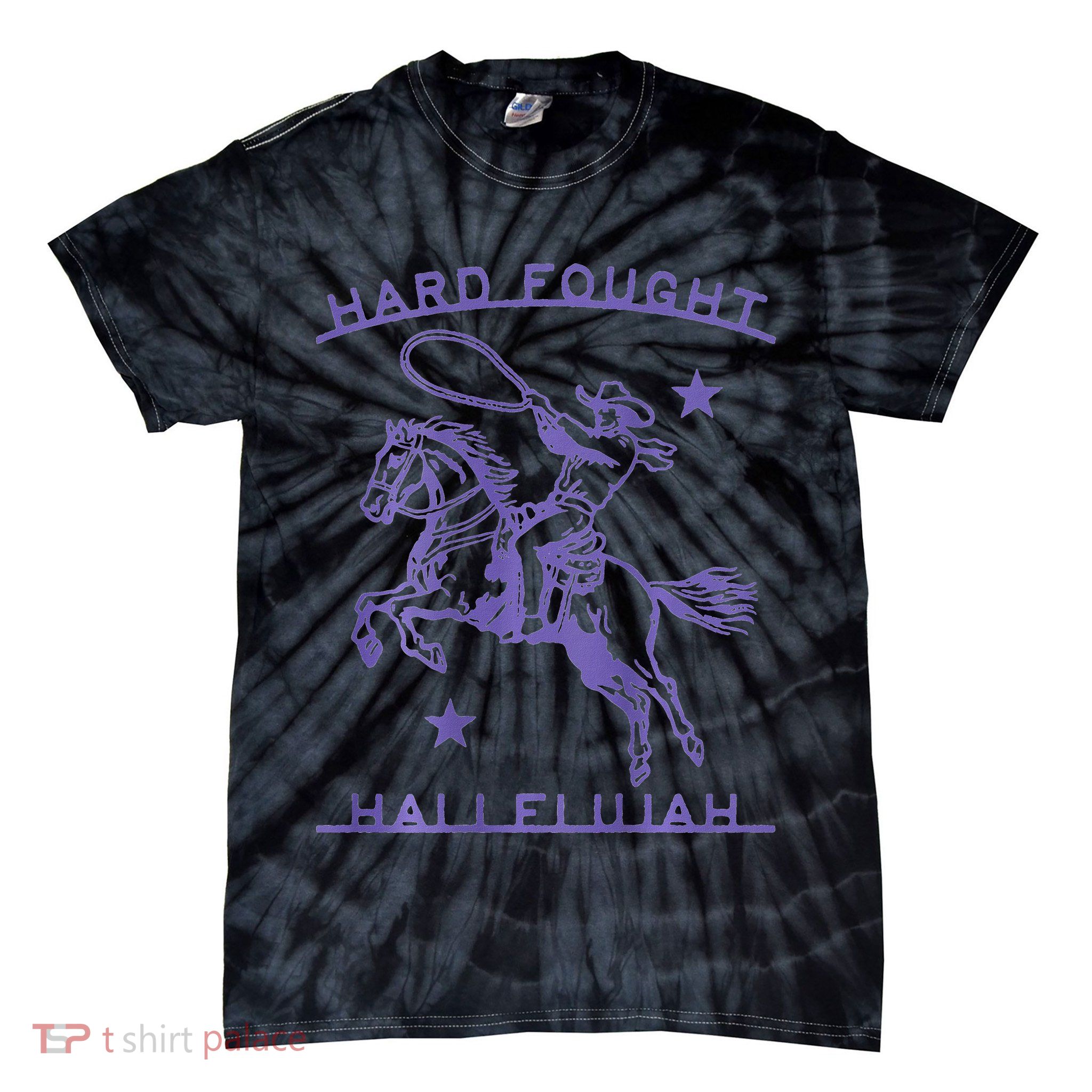 Hallelujah Brandon Merch Hard Fought Jesus Lake Tie-Dye T-Shirt