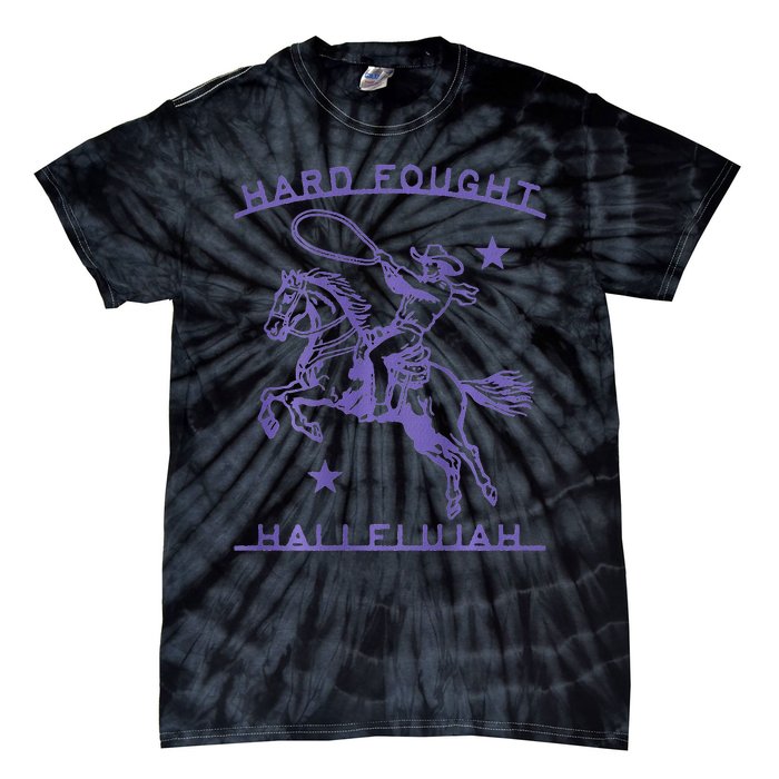 Hallelujah Brandon Merch Hard Fought Jesus Lake Tie-Dye T-Shirt