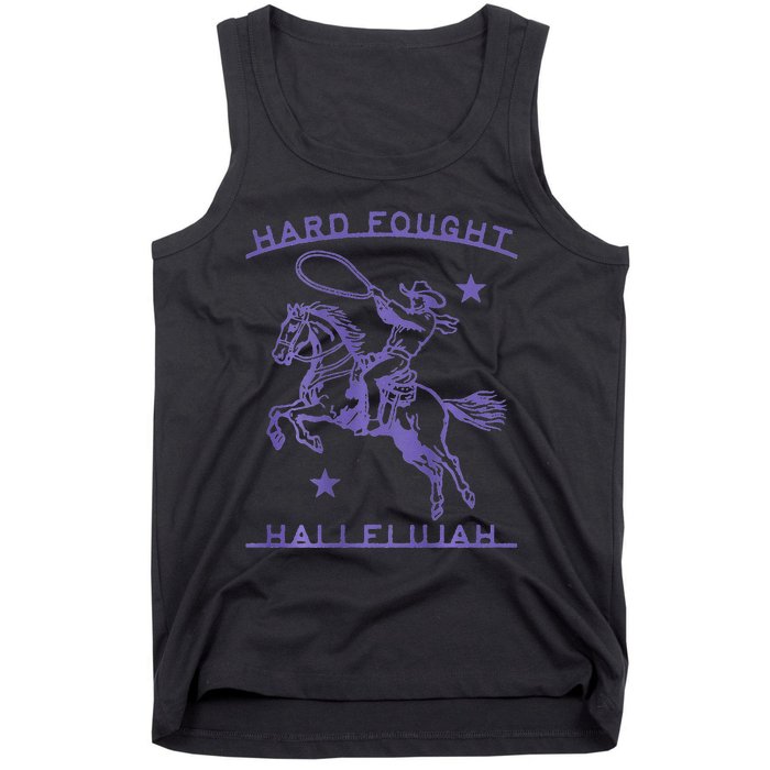 Hallelujah Brandon Merch Hard Fought Jesus Lake Tank Top