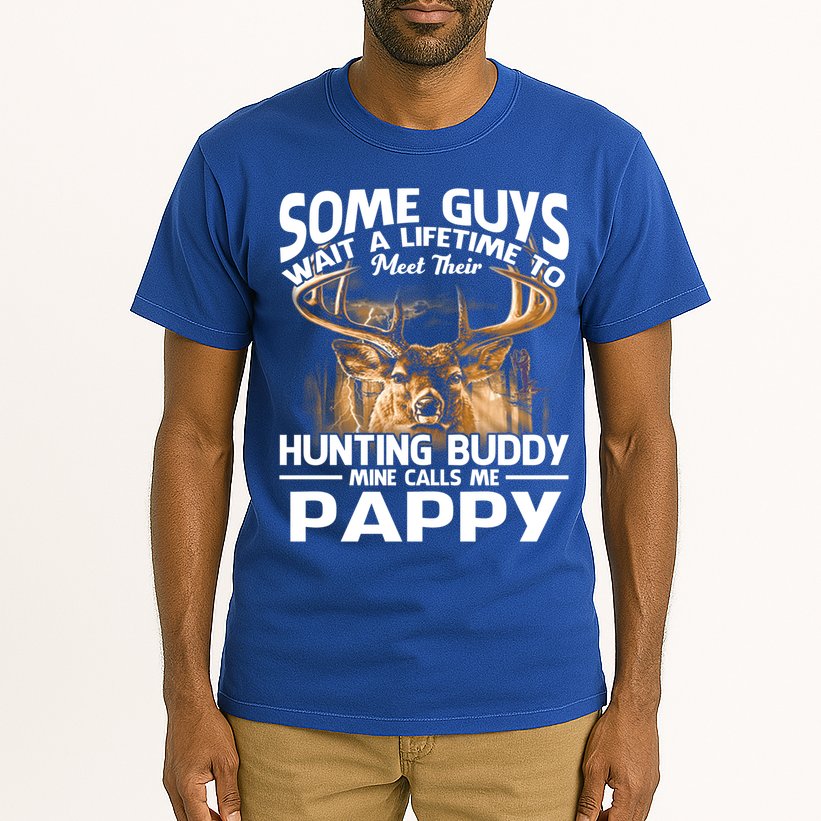 Hunting Buddy Mine Calls Me Pappy Fathers Day Deer Hunter Cool Gift Tall T-Shirt