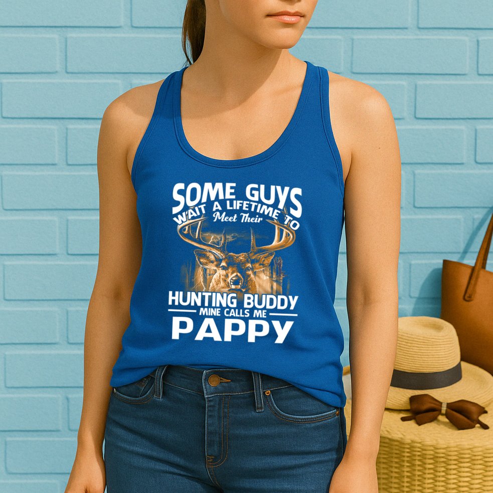 Hunting Buddy Mine Calls Me Pappy Fathers Day Deer Hunter Cool Gift Womens Tank Top