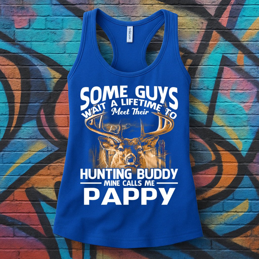 Hunting Buddy Mine Calls Me Pappy Fathers Day Deer Hunter Cool Gift Womens Tank Top