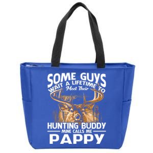 Hunting Buddy Mine Calls Me Pappy Fathers Day Deer Hunter Cool Gift Zip Tote Bag